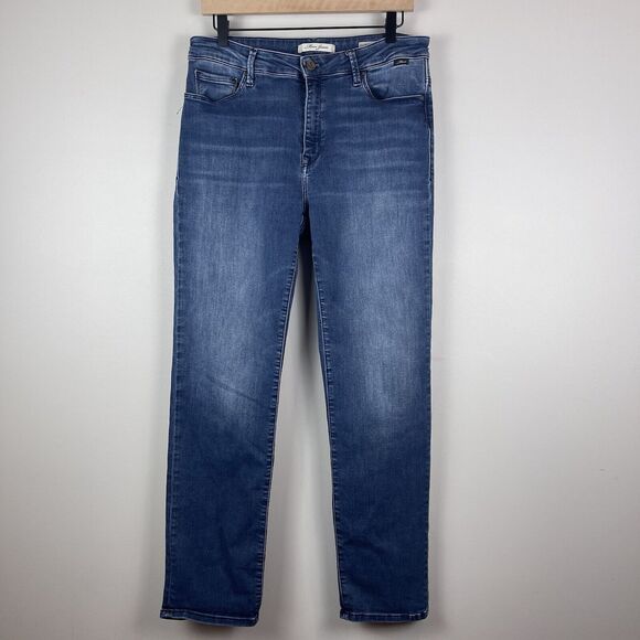 Mavi Denim - Mavi Womens Jeans 32 Kendra High Rise Straight Leg Denim Blue Mid Wash Stretch